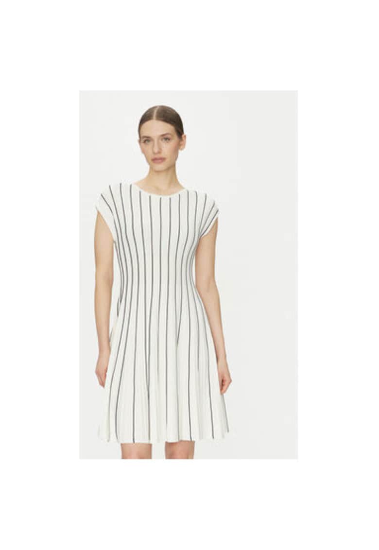 Rochie dama DD4J8E21 - Rayon/Nylon - Bej - Bej
