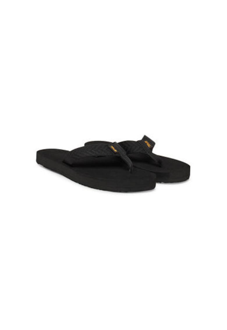 Papuci flip-flop dama 4198 - Textil - Negru - Negru
