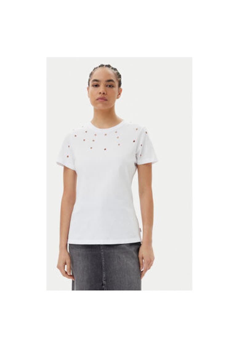 Tricou dama GPP25070TS - Bumbac - Alb - Alb