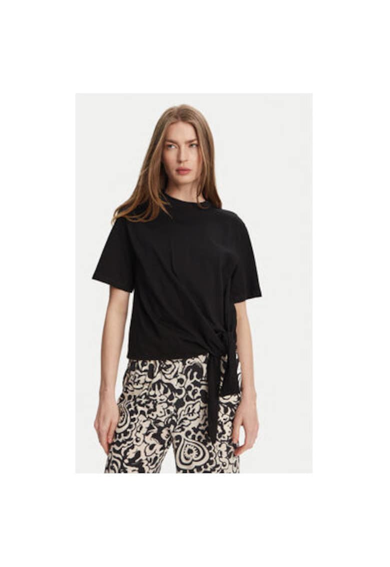 Tricou dama UD0043 - Bumbac - Negru Tricou dama UD0043 - Bumbac - Negru