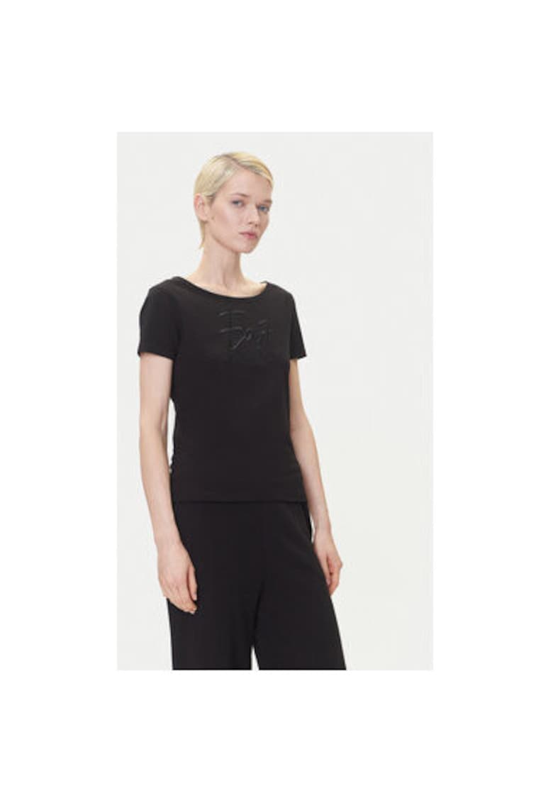 Tricou dama Emporio Armani - 7W000184 AF10373 - Bumbac - Negru - Negru