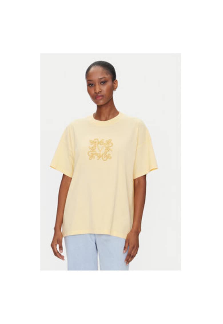 Tricou dama RD0119 - Bumbac - Galben Tricou dama RD0119 - Bumbac - Galben