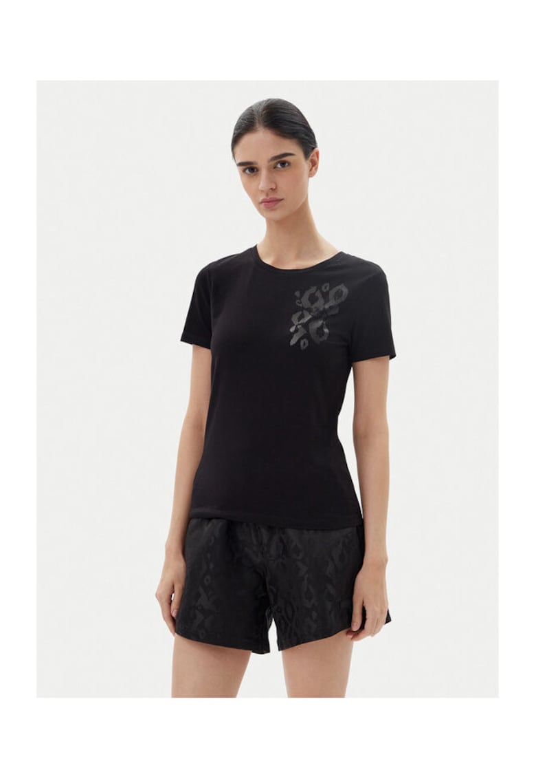 Tricou dama Emporio Armani - 7W000133 AF10373 - Bumbac - Negru - Negru