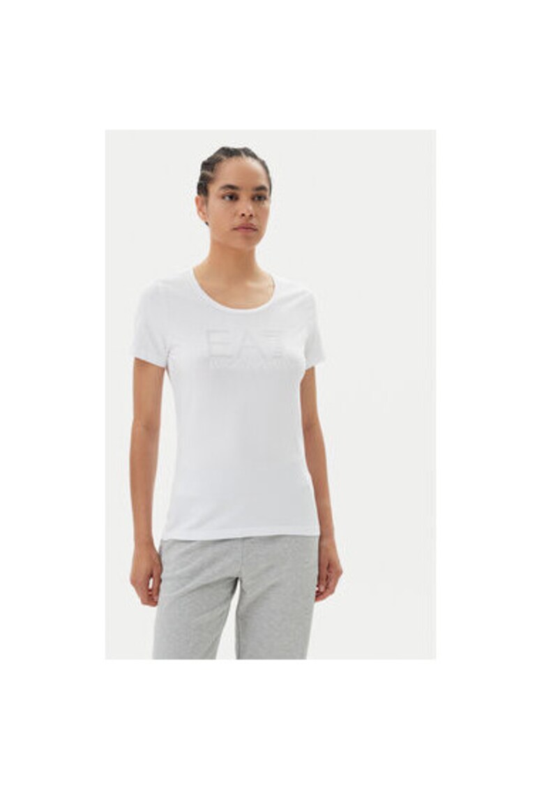Tricou dama Emporio Armani - 7W000094 AF10373 - Bumbac - Alb - Alb