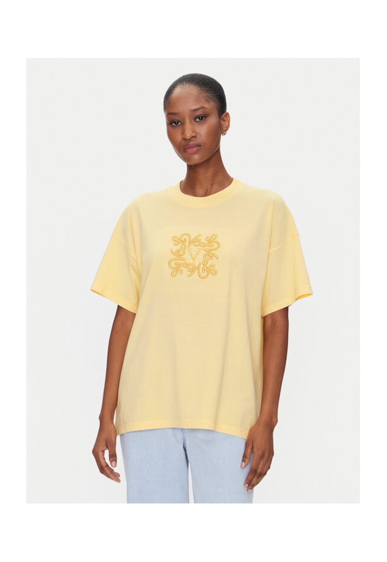 Tricou dama RD0119 - Bumbac - Galben - Galben