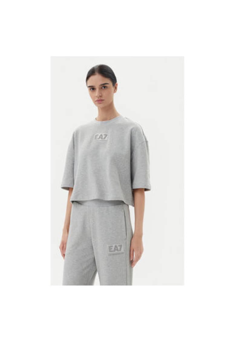 Tricou dama Emporio Armani - 7W000177 AF12473 - Bumbac/Poliester - Gri - Gri
