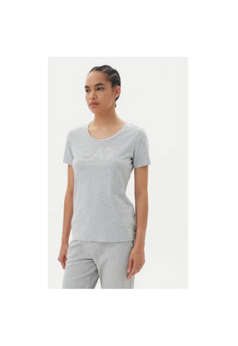 Tricou dama Emporio Armani - 7W000094 AF10373 - Bumbac - Gri - Gri