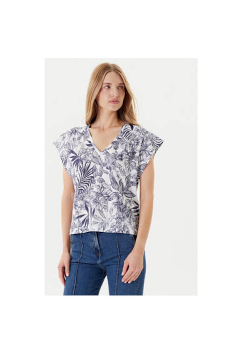 Tricou dama 3SEBD10AE - Bumbac - Albastru - Albastru