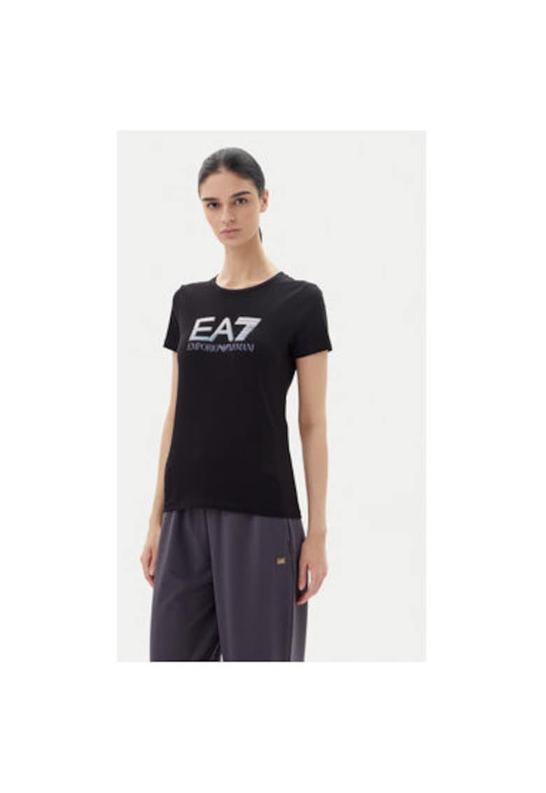 Tricou dama Emporio Armani - 7W000183 AF10373 - Bumbac - Negru - Negru