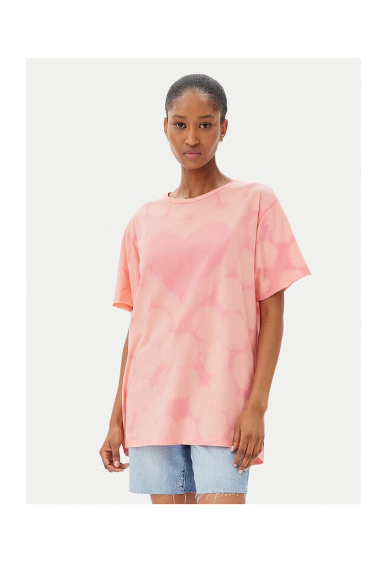 Tricou dama model 26918 - material Bumbac - culoare Roz - Roz