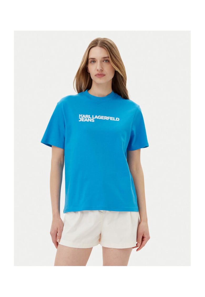 Tricou dama A1W17005 - Bumbac organic - Albastru - Albastru