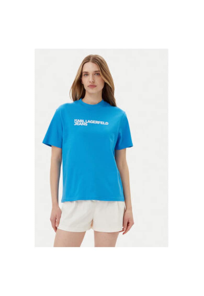 Tricou dama A1W17005 - Bumbac organic - Albastru - Albastru