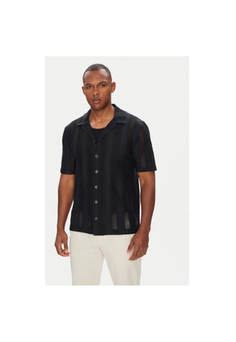 Camasa barbati  B4 10058.5266 - Bumbac - Negru