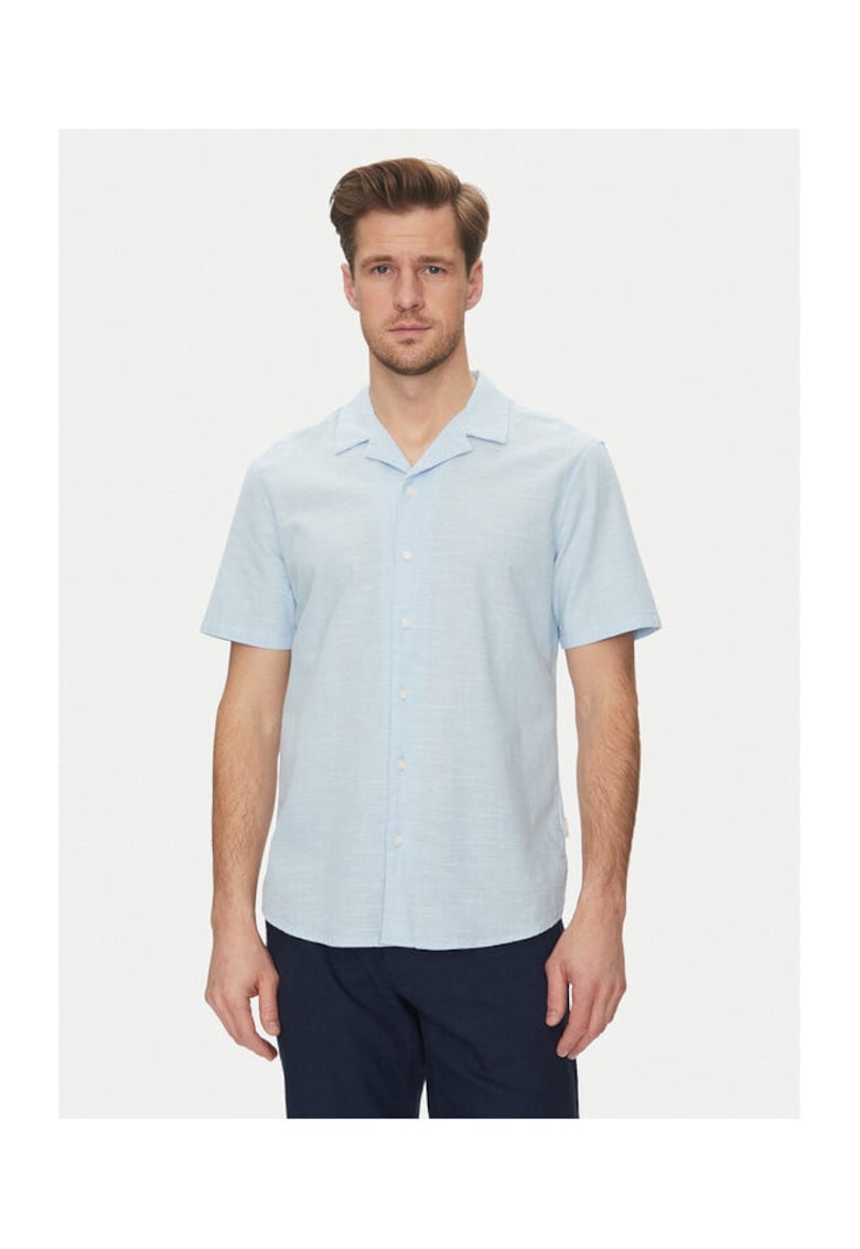 Camasa barbati model 20717676 - material Bumbac - culoare Albastru deschis - Albastru deschis