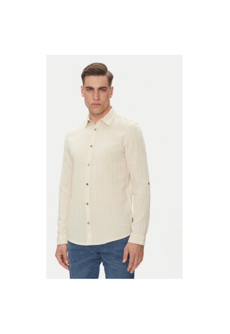 Camasa barbati INDIKSON 20-511 - In/Bumbac - Bej - Bej