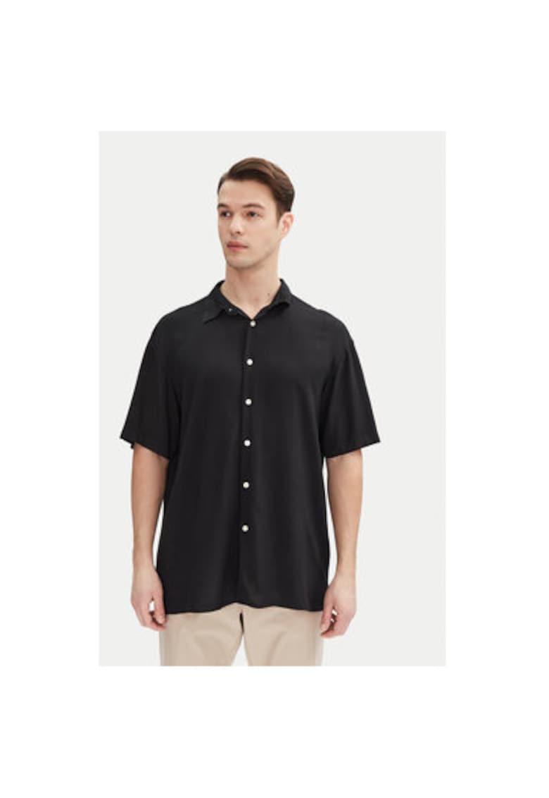 Camasa barbati Jack Jones - 12271078 - Viscoza - Negru