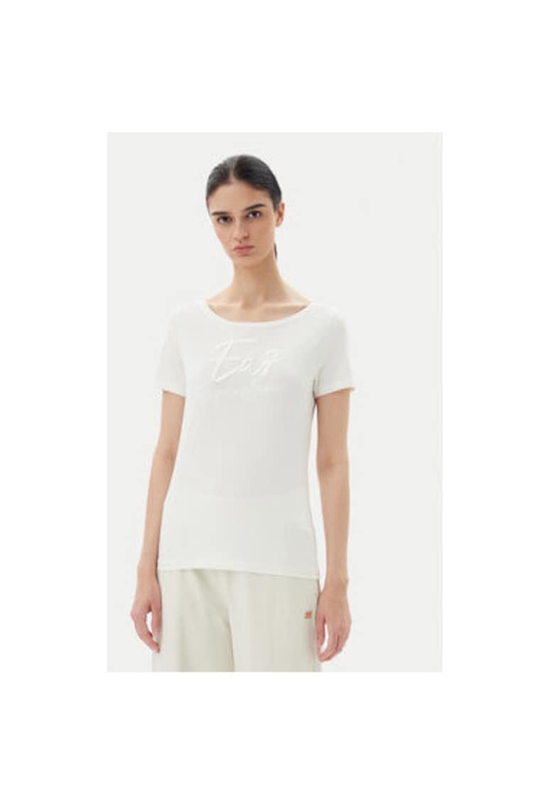 Tricou dama Emporio Armani - 7W000184 AF10373 - Bumbac - Ecru - Ecru