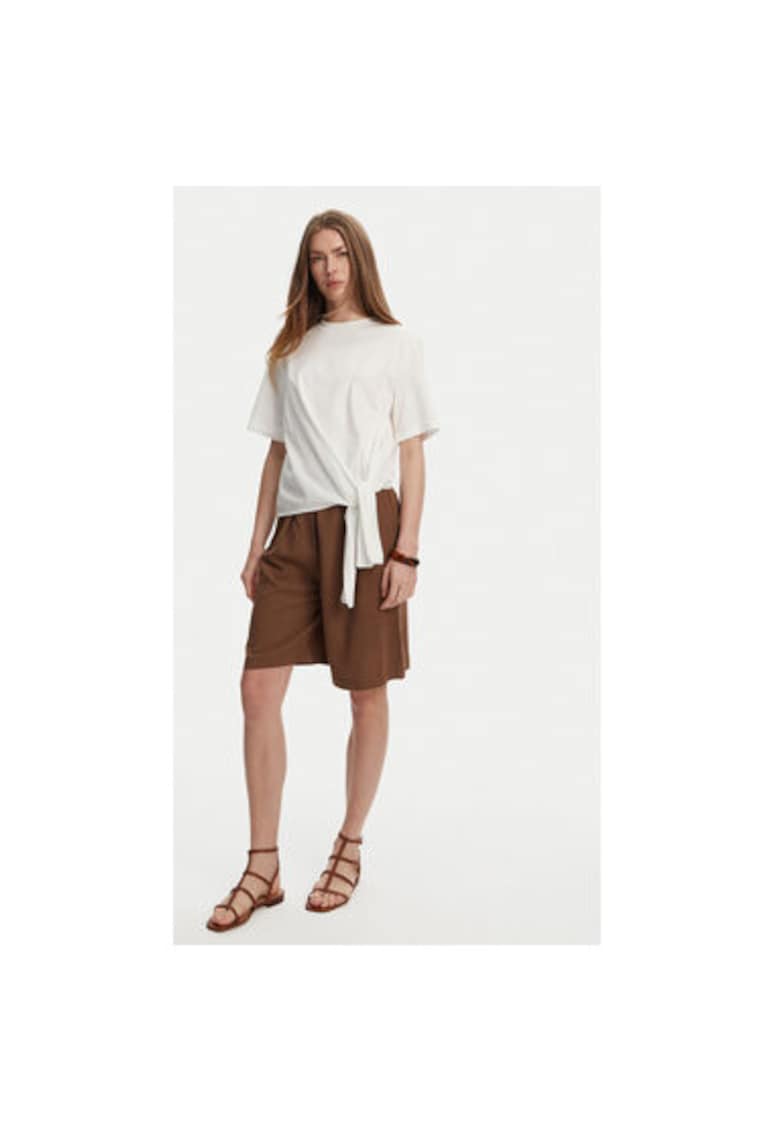 Tricou dama UD0043 - Bumbac - Alb - Alb