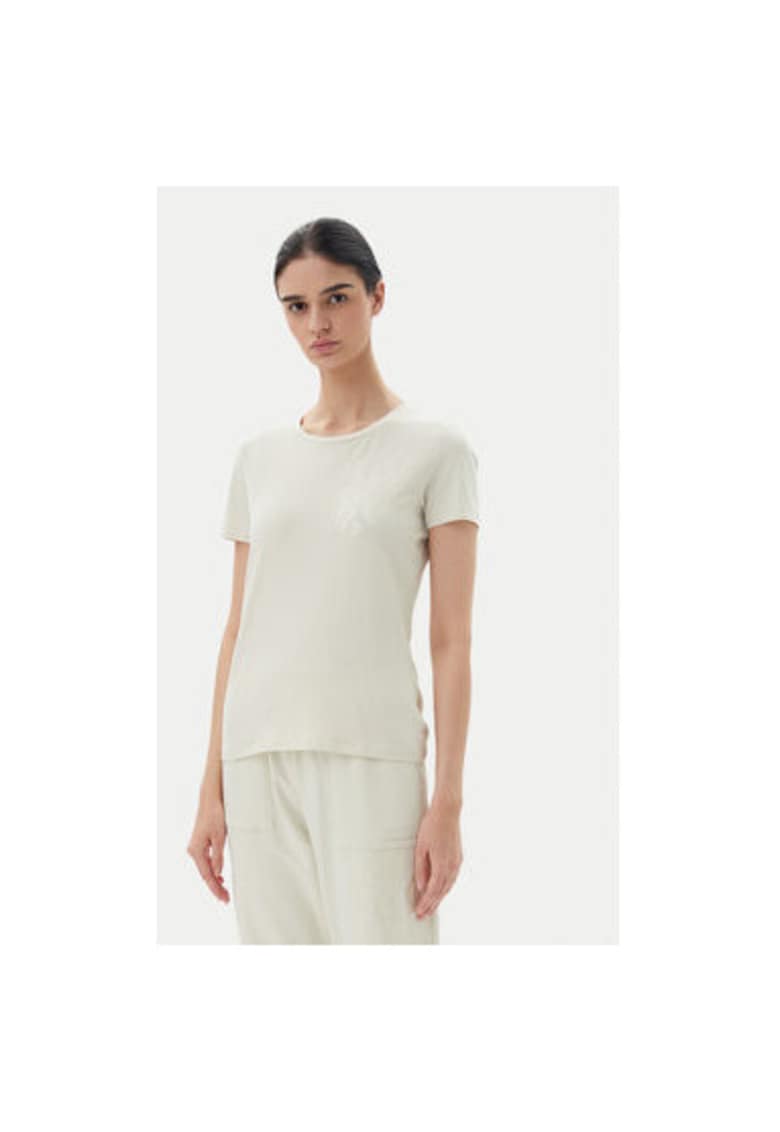 EA7 Tricou dama Emporio Armani - 7W000133 AF10373 - Bumbac - Bej - Bej