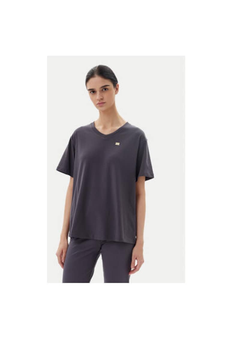 Tricou dama Emporio Armani - 7W000029 AF10373 - Bumbac - Gri - Gri