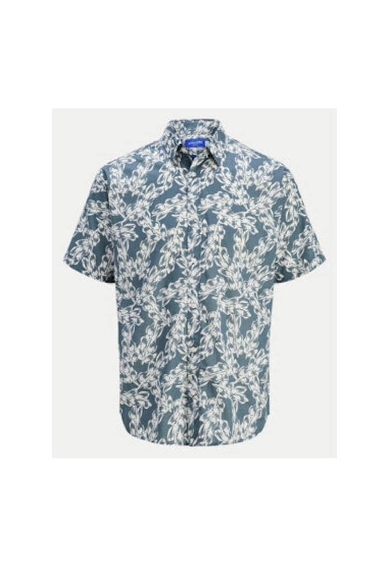 Camasa barbati Jack Jones - 12271089 - Bumbac - Albastru - Albastru