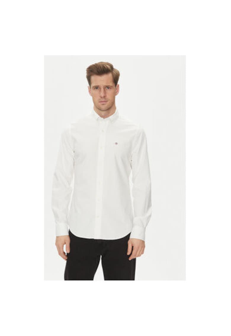 Camasa barbati 3230115 - Bumbac - Alb - Alb