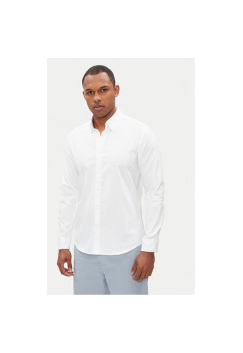 Camasa barbati PM308274 - Bumbac - Alb - Alb