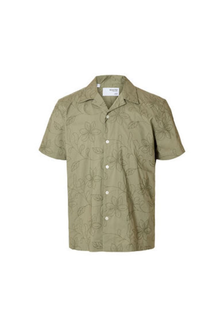 Camasa barbati 16097686 - Bumbac organic - Verde - Verde