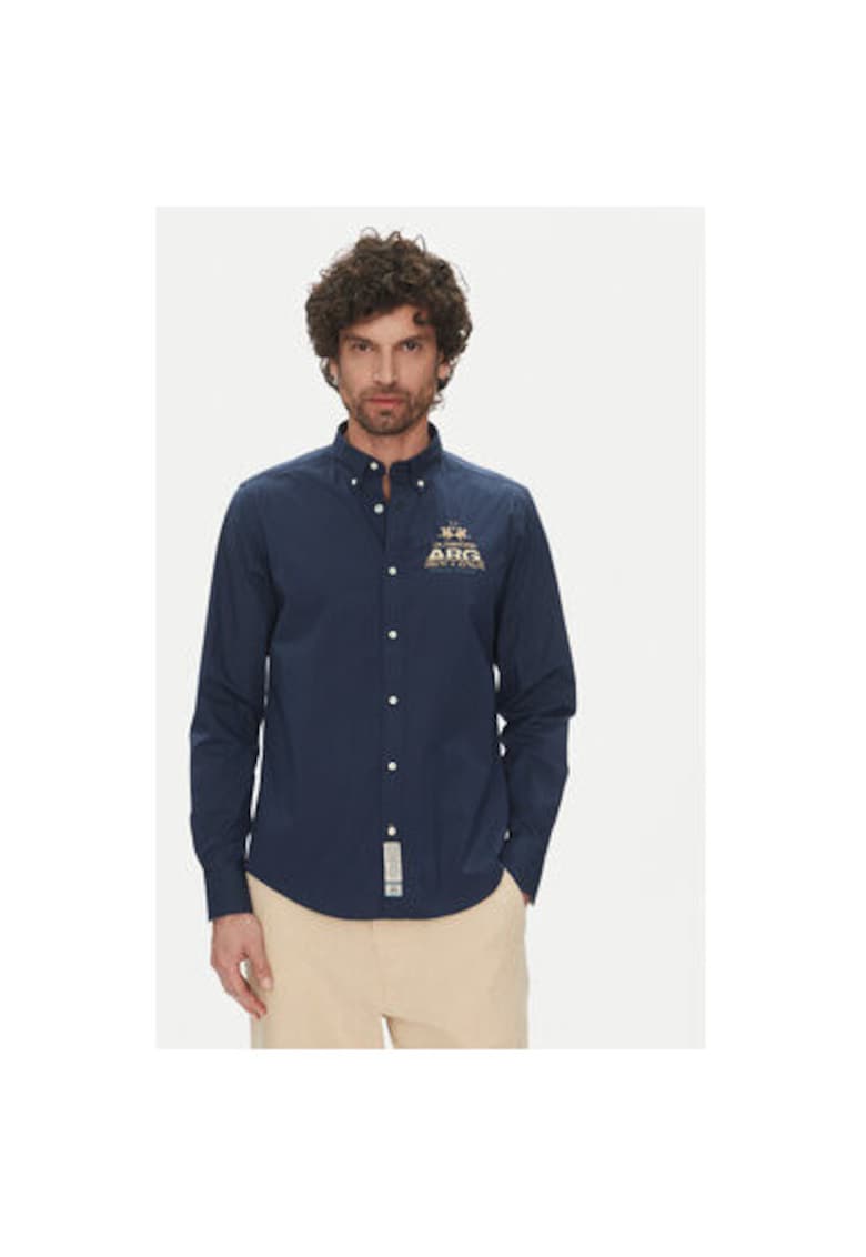Camasa barbati PP483 - Bumbac - Bleumarin - Bleumarin