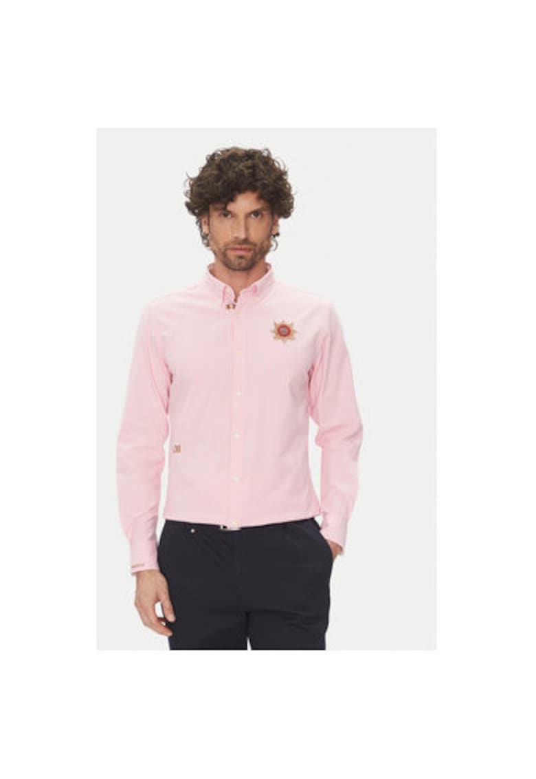 Camasa barbati OX092 - Bumbac - Roz - Roz