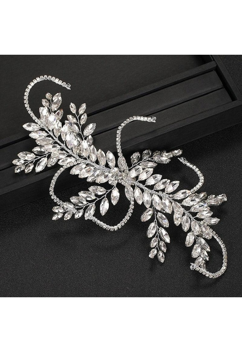 Accesoriu par - argintiu - cu pietre - Helda C7 -