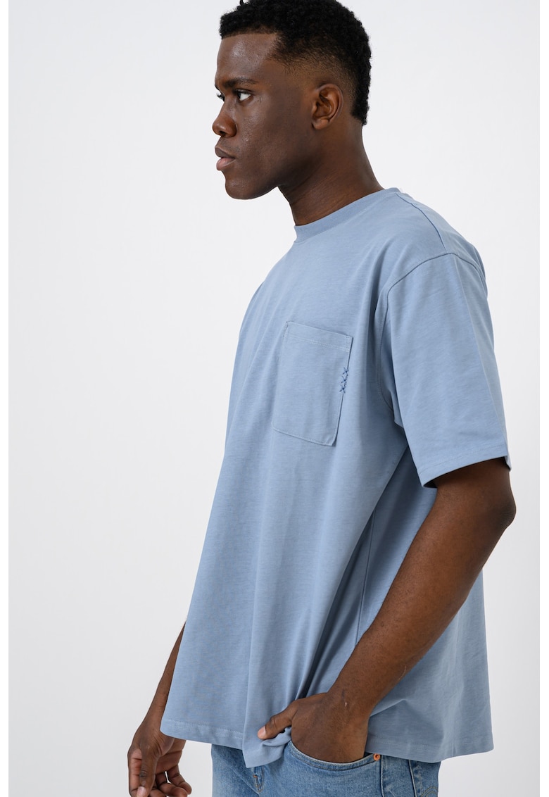 Tricou din bumbac organic cu buzunar pe piept