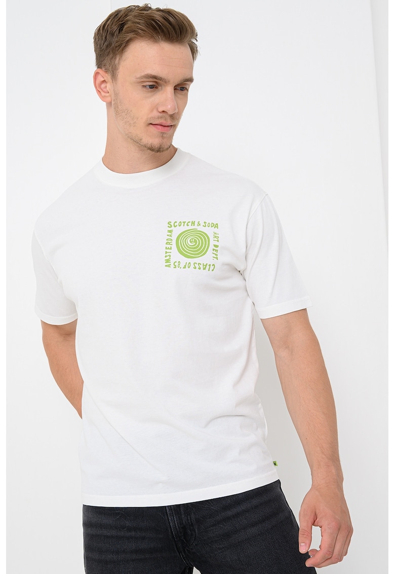 Tricou relaxed-fit din bumbac cu logo