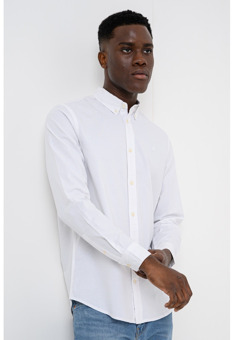 Camasa regular-fit cu guler fixat cu nasturi