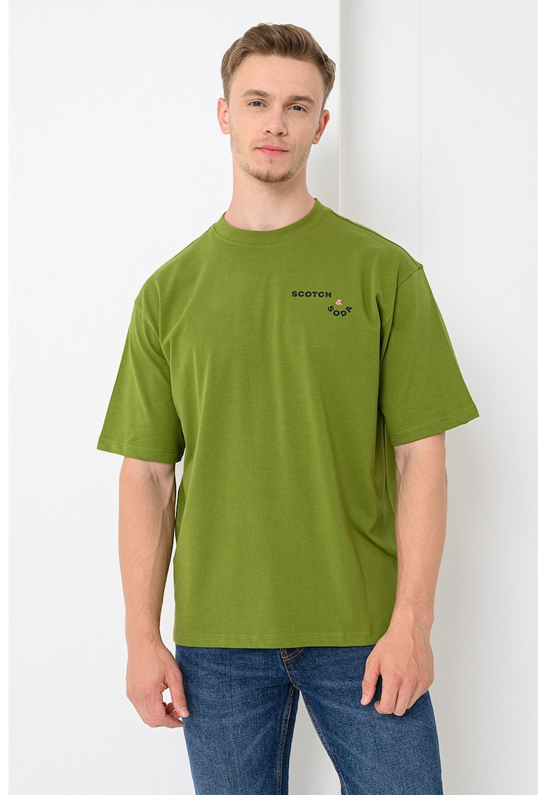 Tricou lejer cu imprimeu pe spate