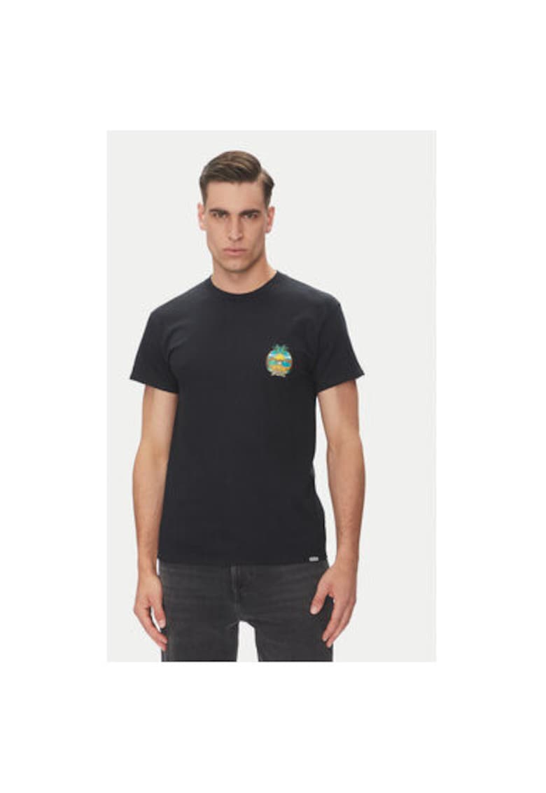 Tricou barbati 4130003782 - Bumbac - Negru - Negru