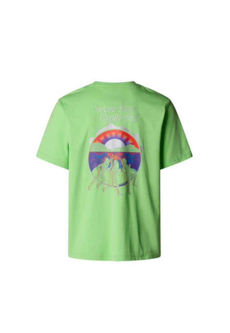 Tricou Unisex NF0A8C3A6II1 - Bumbac - Verde - Verde