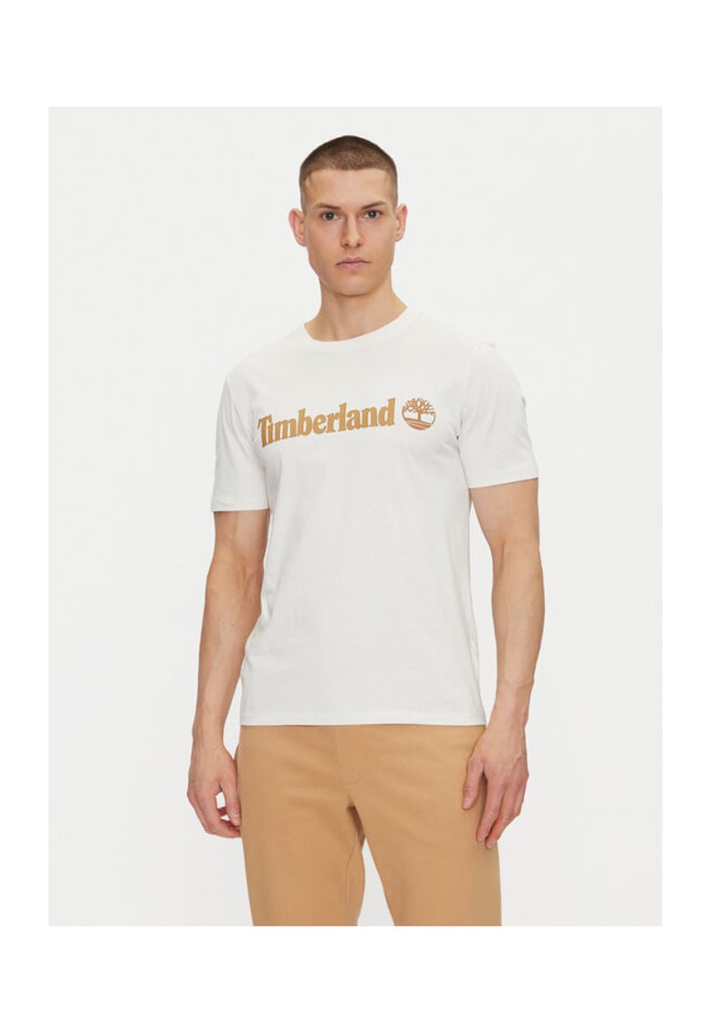 Tricou barbati TB0A5UPQCM91 - Bumbac - Ecru - Ecru