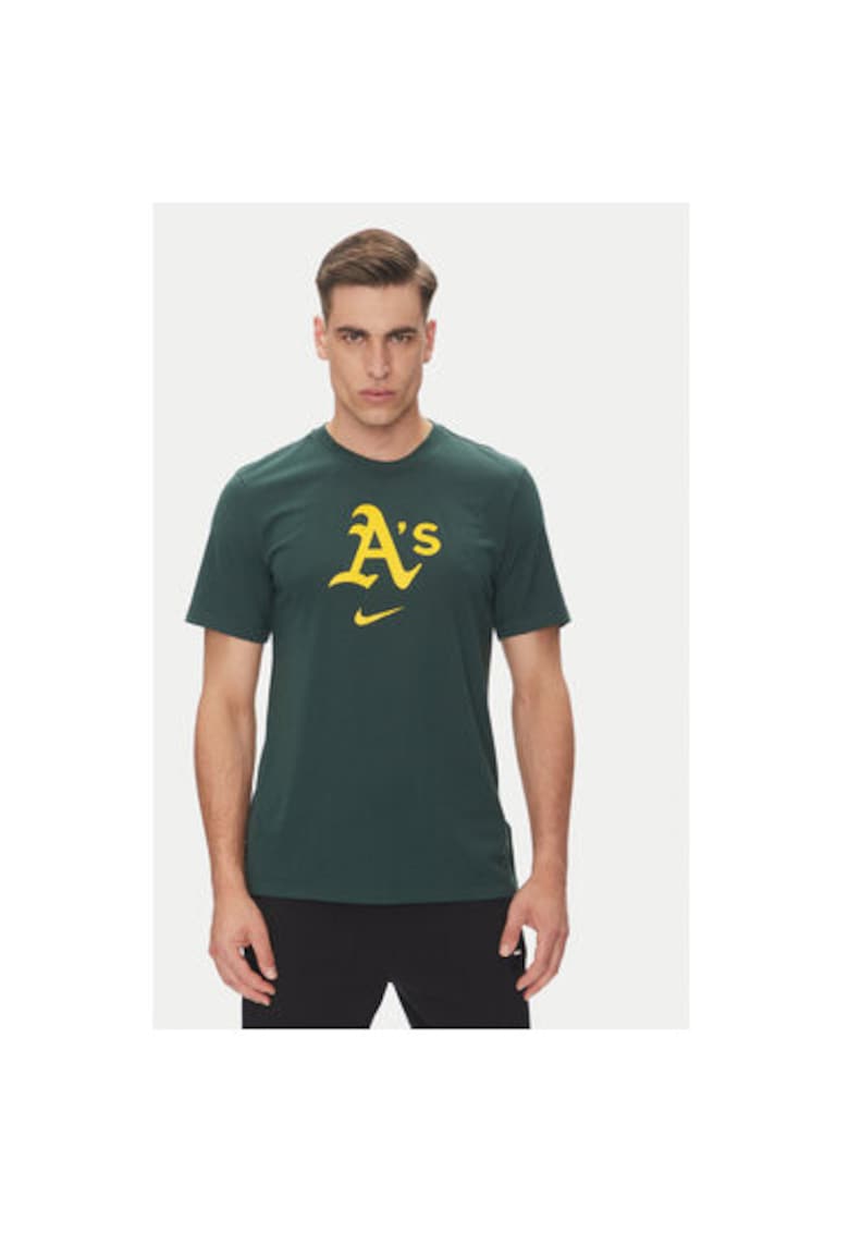 Tricou barbati 034J-3EY-FZ-L84 - Bumbac - Verde - Verde