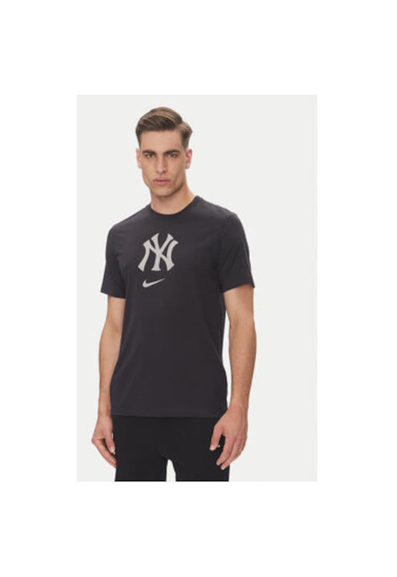 Tricou barbati 034J-4FA-NK-L84 - Bumbac - Bleumarin - Bleumarin