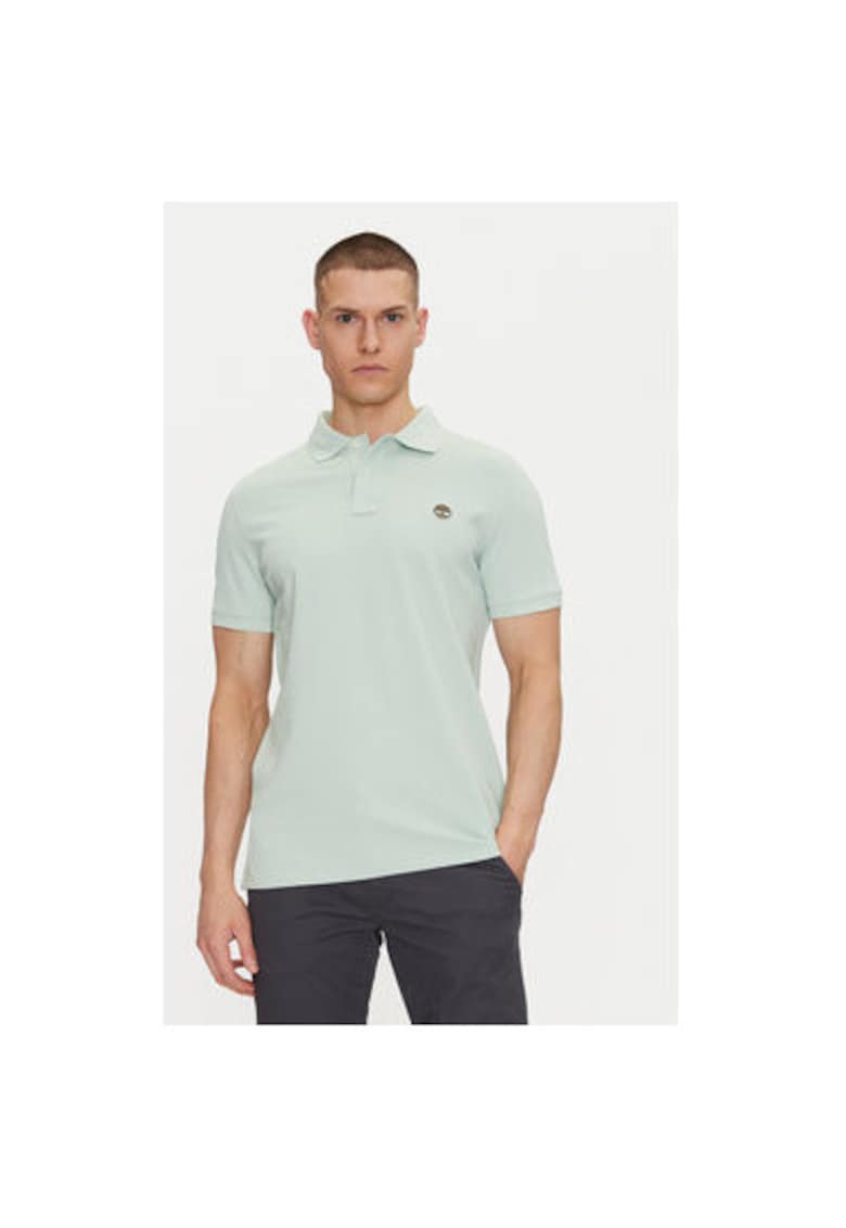 Tricou polo barbati  TB0A6VDPENE1 - Bumbac organic - Verde