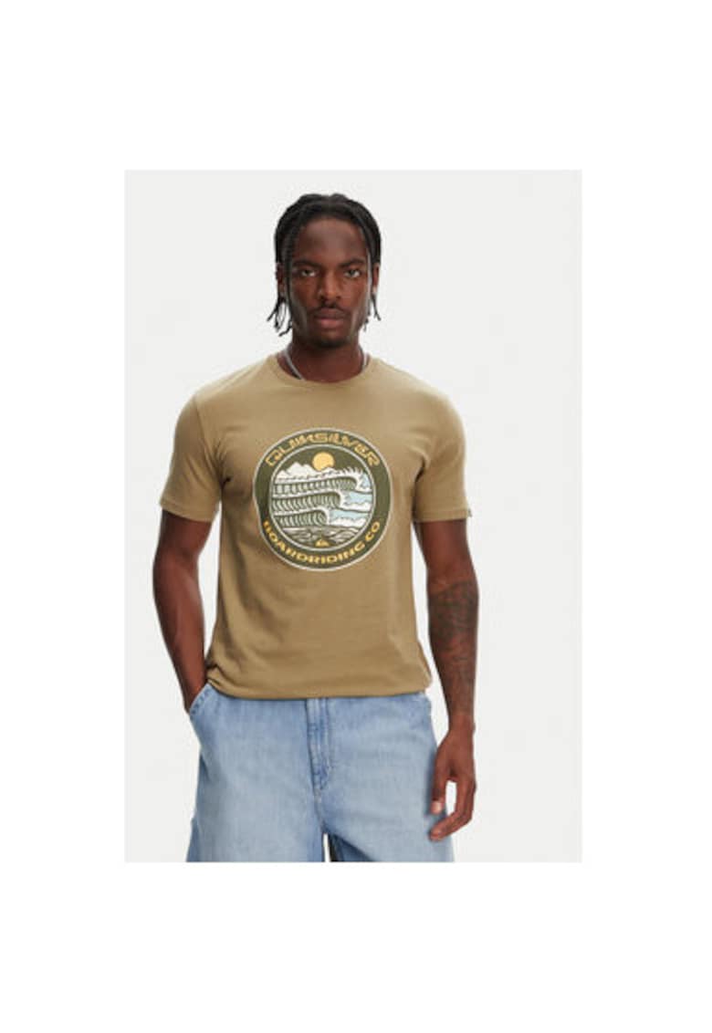 Tricou barbati  EQYZT08051 - Bumbac - Kaki