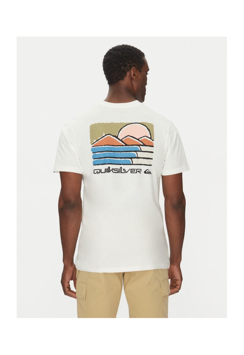 Tricou barbati EQYZT08038-WBK0 - Bumbac organic - 46797 - Ecru