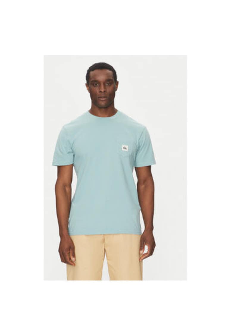 Tricou barbati EQYZT08035-BGW0 - Bumbac - Albastru deschis - Albastru deschis