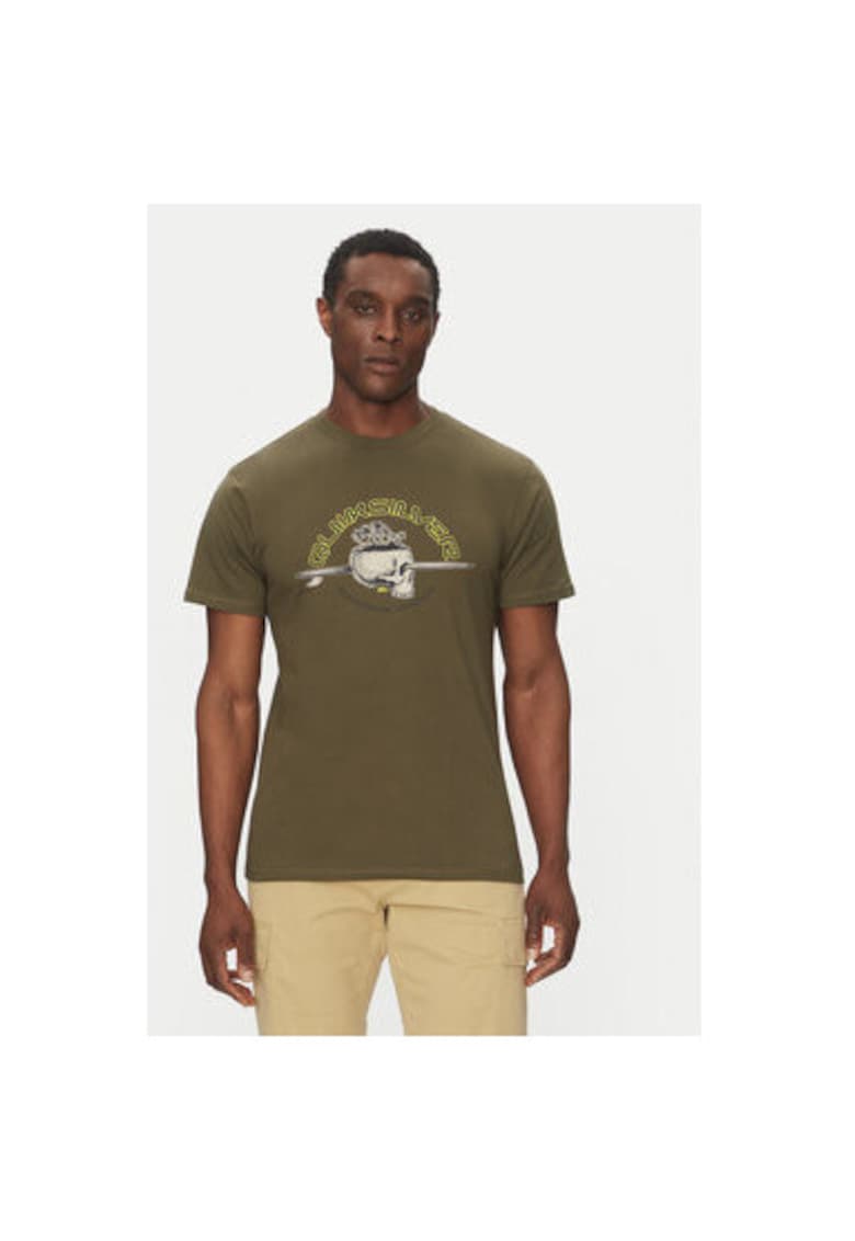 Quiksilver Tricou barbati EQYZT08056-CRE0 - Bumbac - Verde - Verde