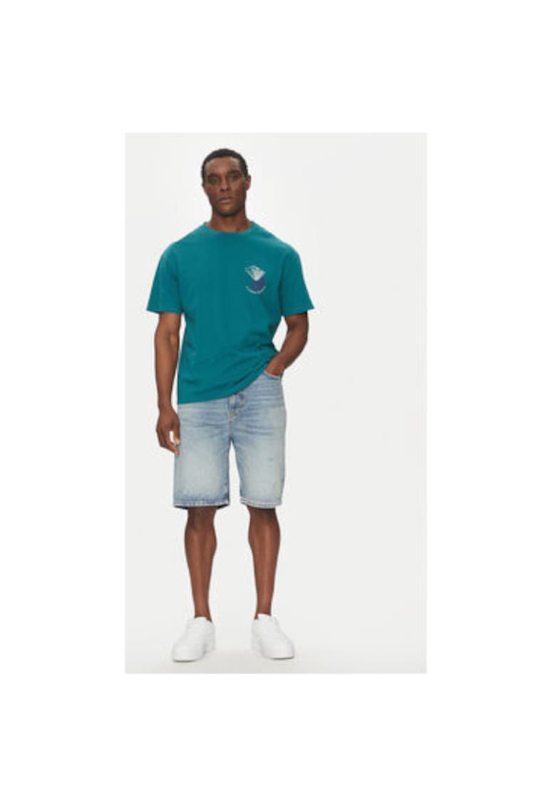 Tricou barbati EQYZT08033-BSJ0 - Bumbac organic - Verde - Verde