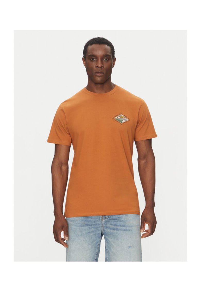 Tricou barbati EQYZT08038-CMN0 - Bumbac organic - Maro - Maro