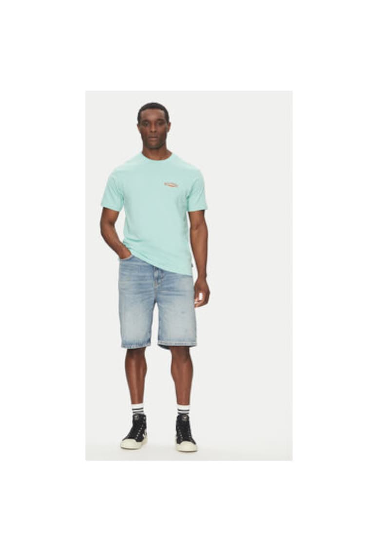 Tricou barbati EBYZT00294-GEP0 - Bumbac - Albastru - Albastru