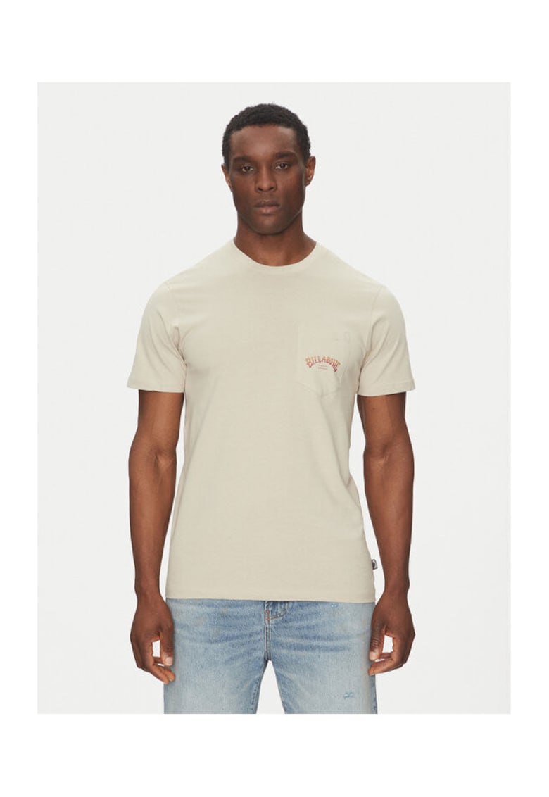 Tricou barbati EBYZT00175-SGL0 - Bumbac - Bej - Bej