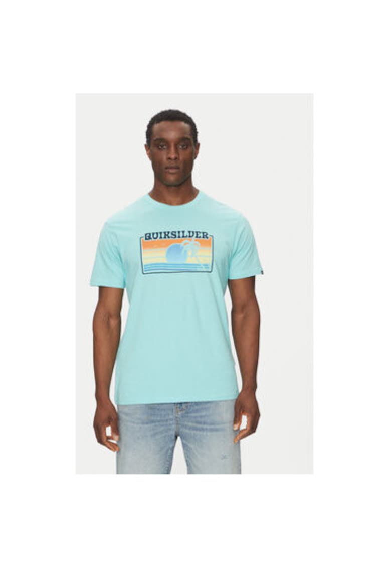 Tricou barbati EQYZT08065-BGH0 - Bumbac - Turcoaz - Turcoaz